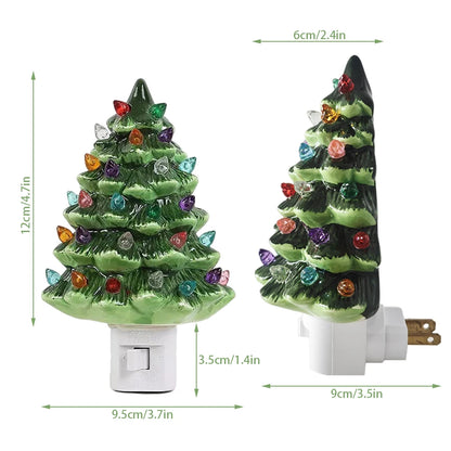 Vintage Christmas Tree LED Night Light